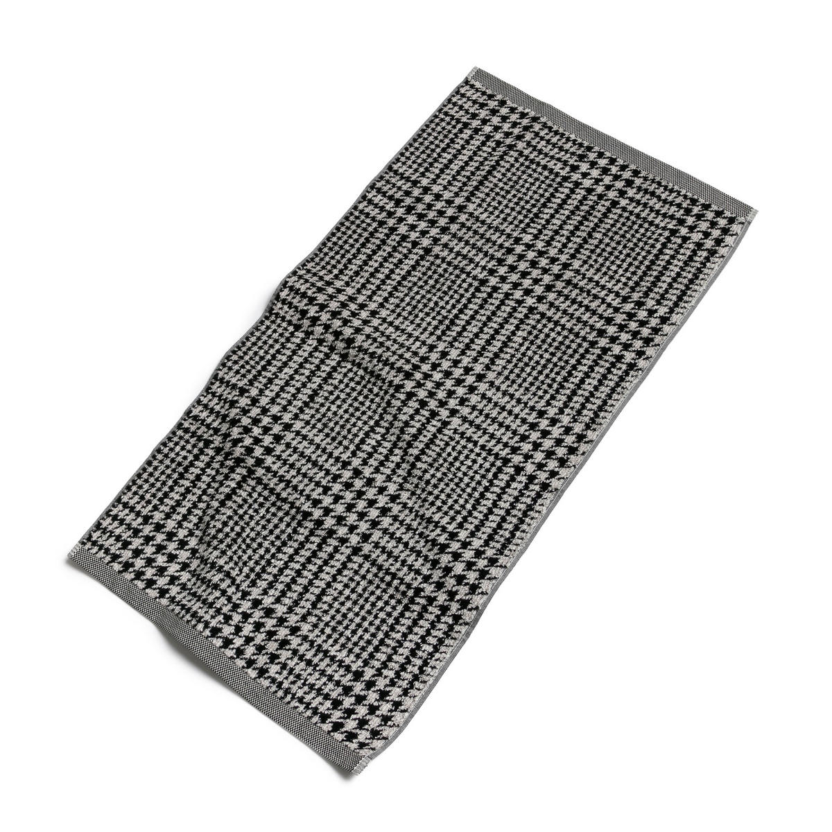 DUSCHTUCH BROOKLYN - Schwarz/Naturfarben, Textil (80/150cm) - MÖVE