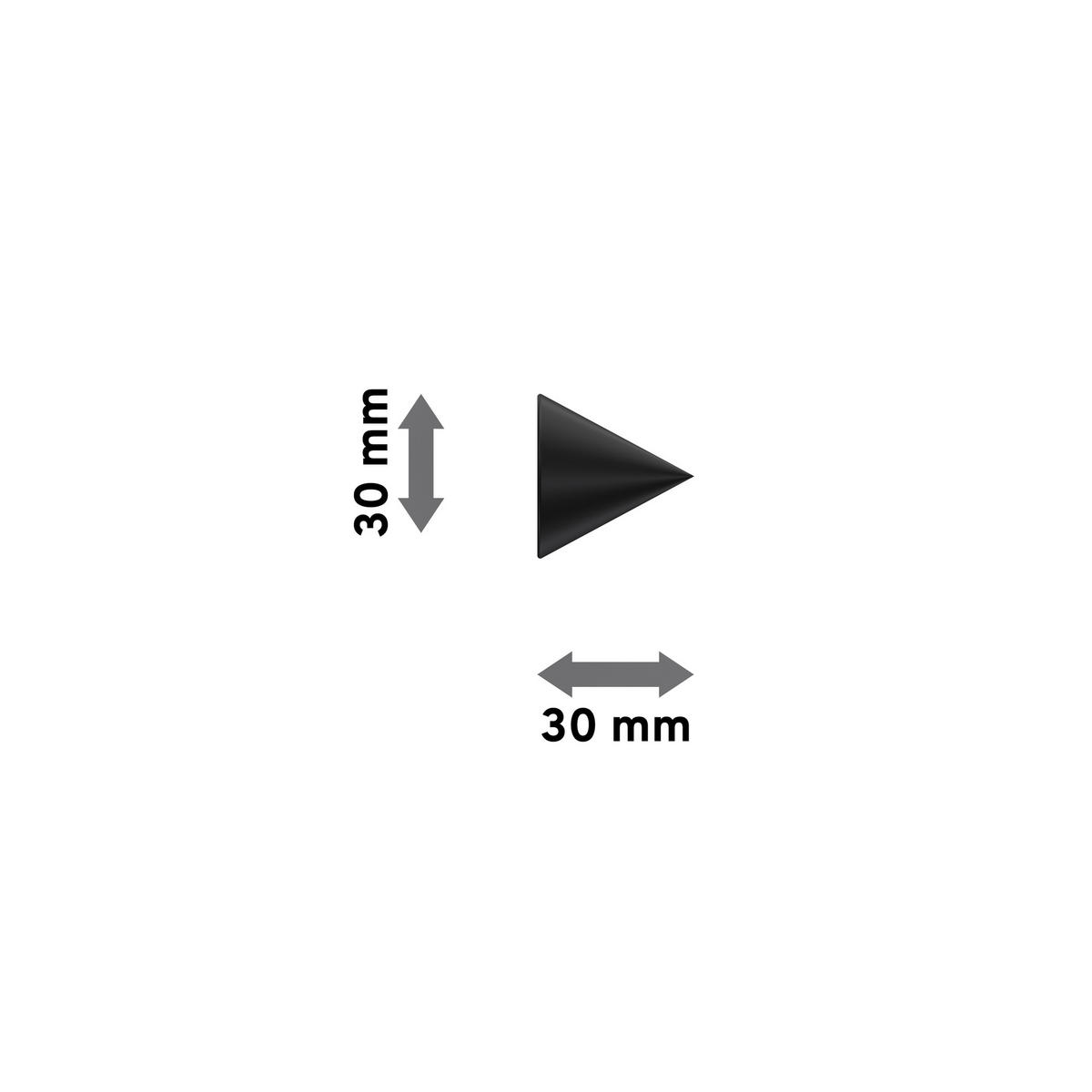 ENDSTÜCKE FÜR TELESKOP-GARDINENSTANGEN Cone 16/13 mm Ø Schwarz, Packung 2 Stück - Schwarz, Kunststoff (3/3/3cm) - INTERDECO
