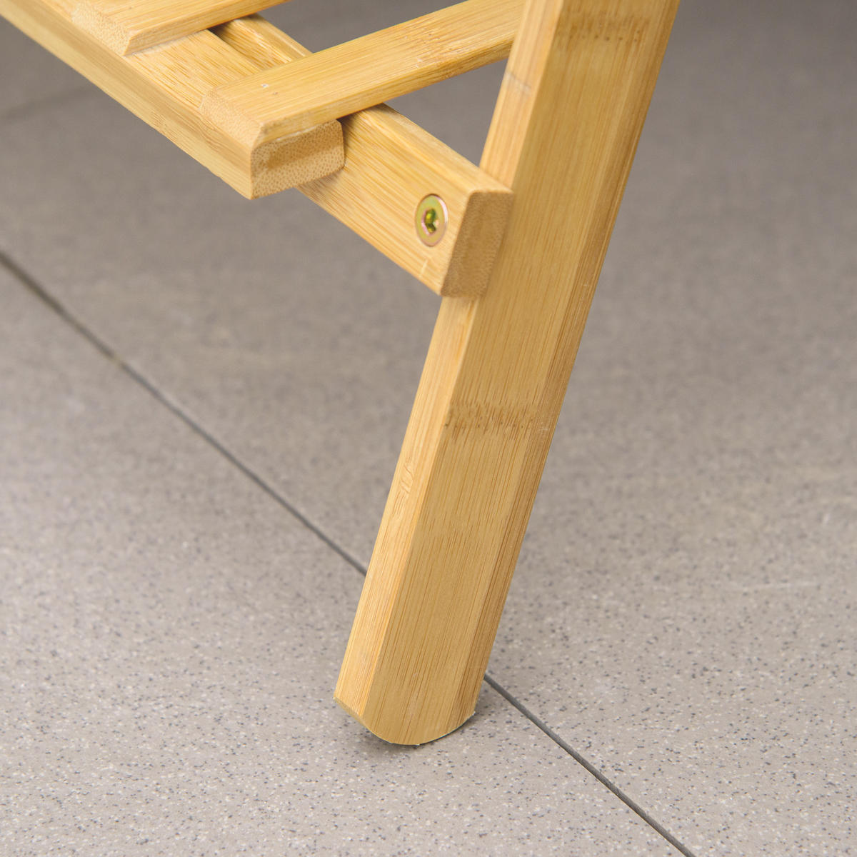BLUMENTREPPE, Bambus, Naturholz - Naturfarben, Holz (40/143/100cm) - Outsunny