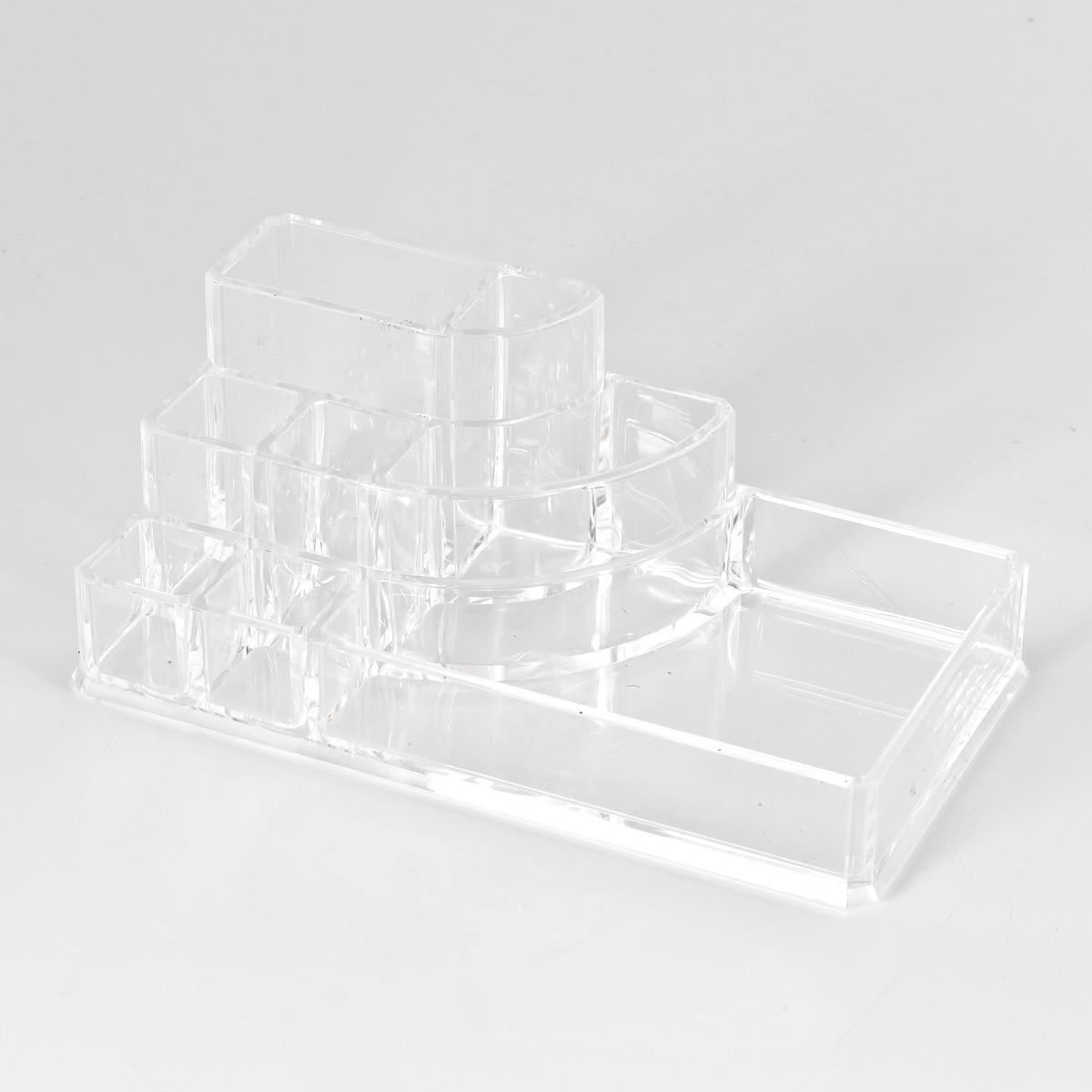 KOSMETIKORGANIZER, transparent - Transparent, Kunststoff (9.5/17.5/6.5cm) - bremermann