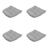 SITZKISSEN Napels - Grau - 46/46/6 cm - 4er-Set - Grau, Textil (46/6/46cm) - Madison