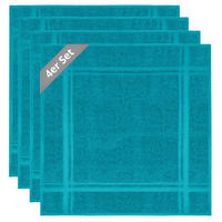 FROTTEE Küchenhandtücher 50x50 cm, 4er Set, Nautic Grün - Smaragdgrün, Textil (50/50cm) - Lashuma