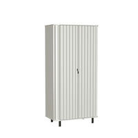 DREHTÜRENSCHRANK MODERNO 98/200/54,5 cm 2-türig Weiß - Weiß, Holzwerkstoff (98/200/54.5cm) - MASSENO