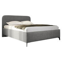 POLSTERBETT Holly - Schwarz/Grau, Holz/Textil (160/200cm) - MIRJAN24