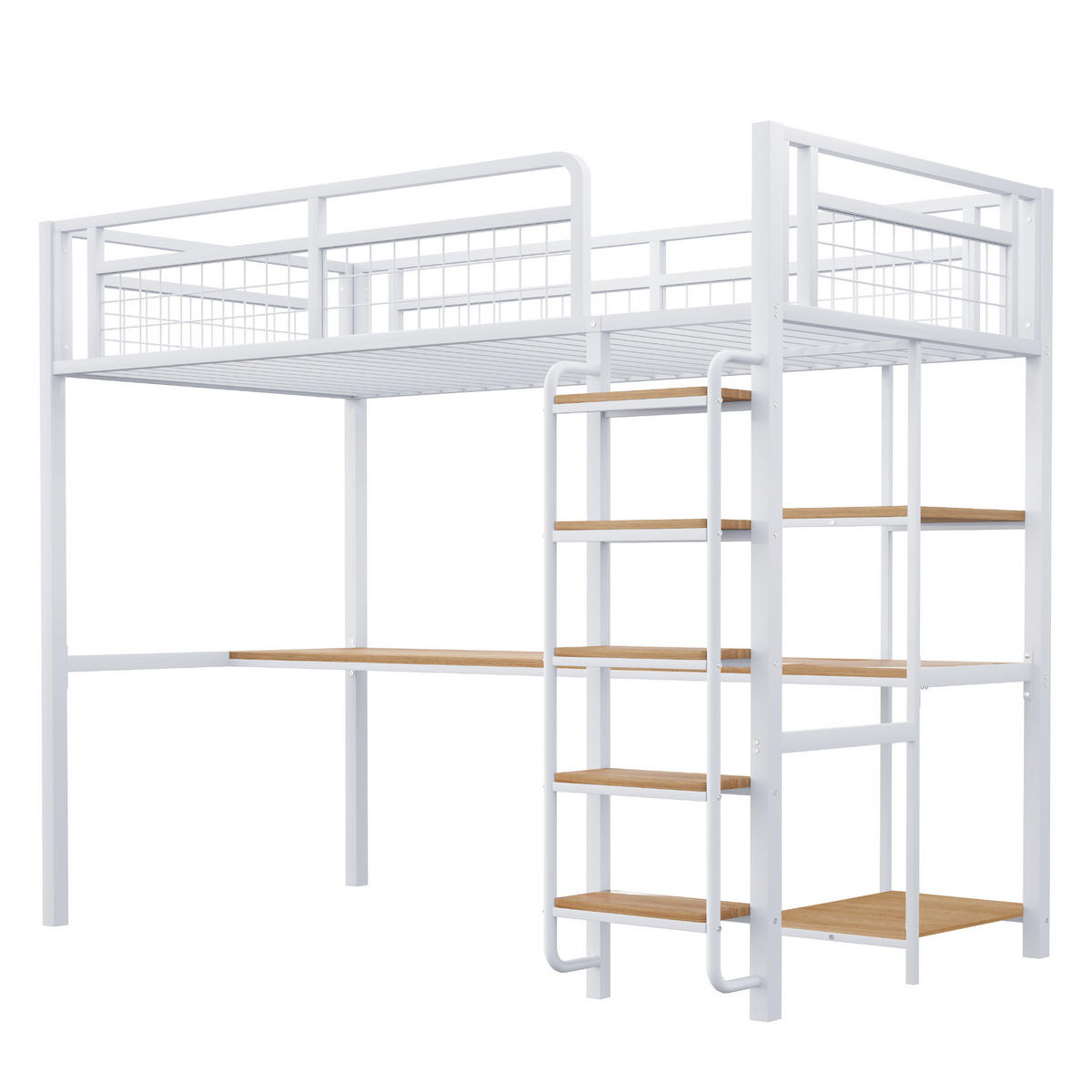 HOCHBETT Metall 90/200 cm Weiß - Weiß, Metall - Raumix