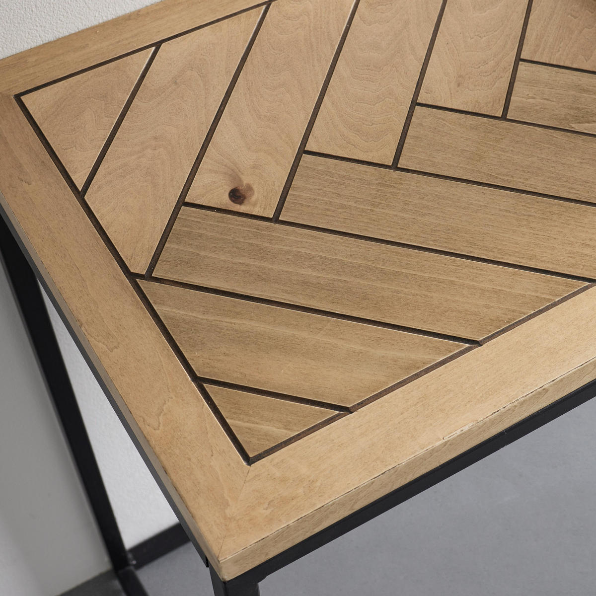 KONSOLENTISCH Catalina Eichefarben/Schwarz - Eichefarben, Holz (76/120/40cm) - Bessagi Home
