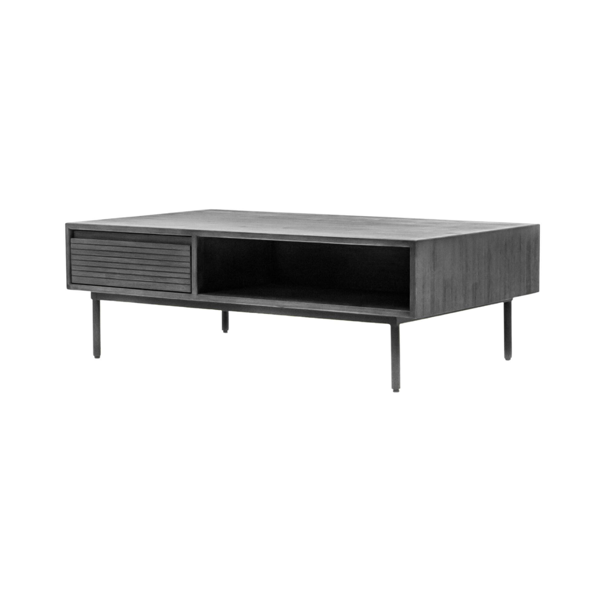Furnlux Couchtisch Grau 120x40x70 cm
