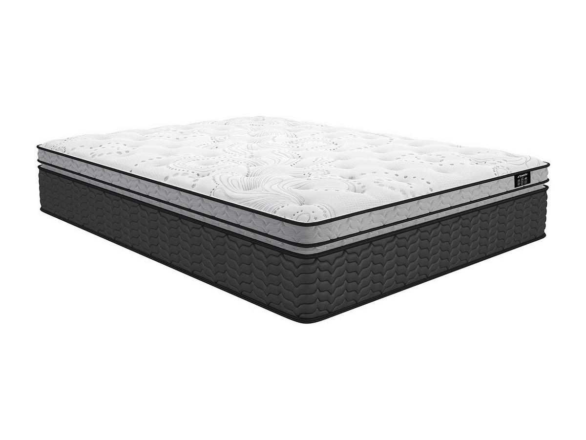 STANDARDMATRATZE - 2 Personen - Stoff - Weiß - - Weiß, Textil (140/190cm) - Vente-Unique