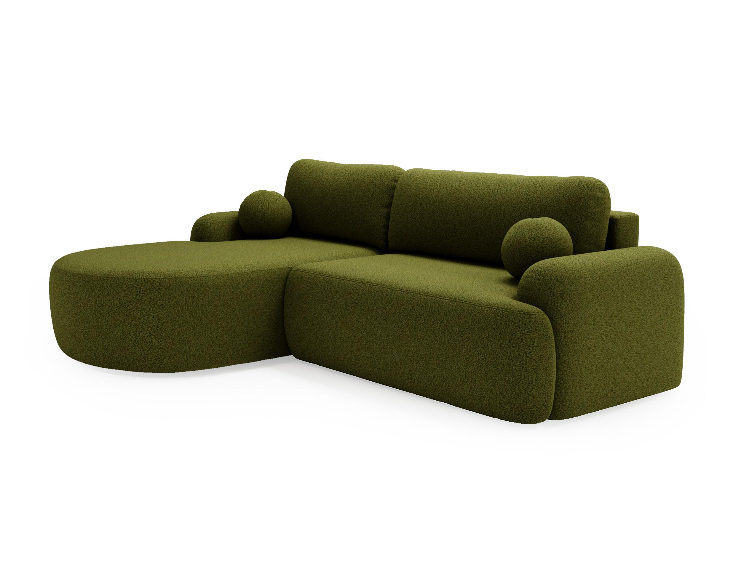Bettso Ecksofa Grün 261x177 cm