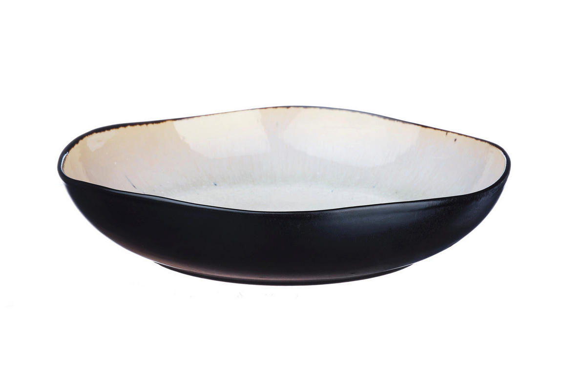 OBSTSCHALE Iris Ø27,5cm und Ø32,5cm - 2er-Set - Elfenbeinweiß - Weiß, Keramik (6.5cm) - Björn