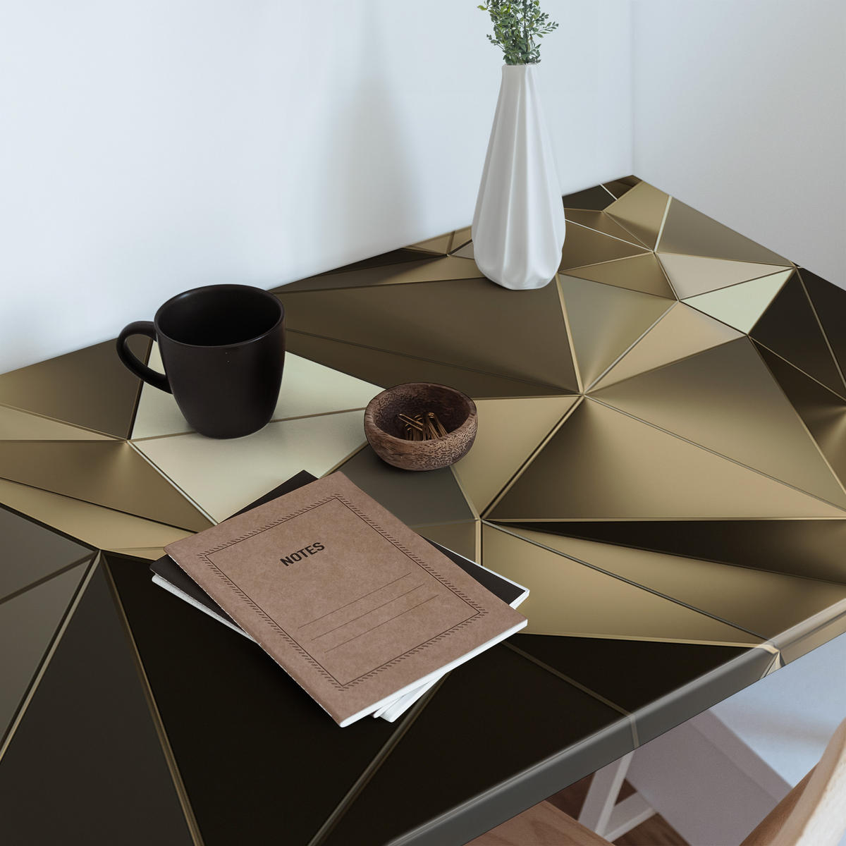 MÖBLAUFKLEBER 100x50 cm braun - Fango, Kunststoff (100/50/0.1cm) - Wallfluent