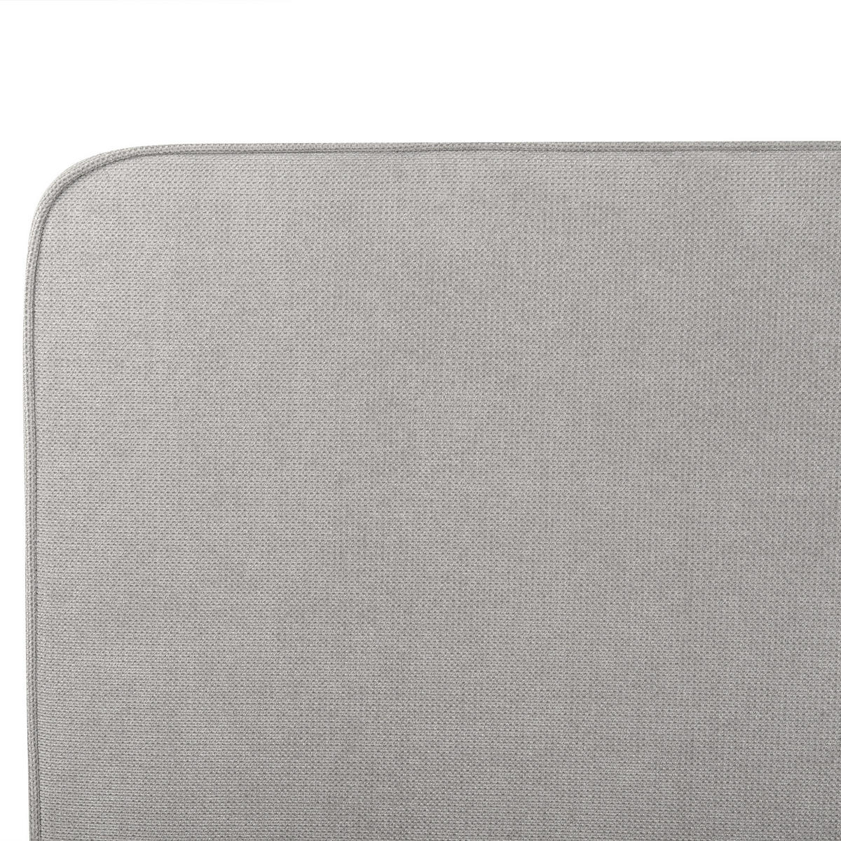 POLSTERBETT mit Lattenrost 160x200 cm Grau Valognes - Hellgrau, Textil (160/200cm) - Beliani
