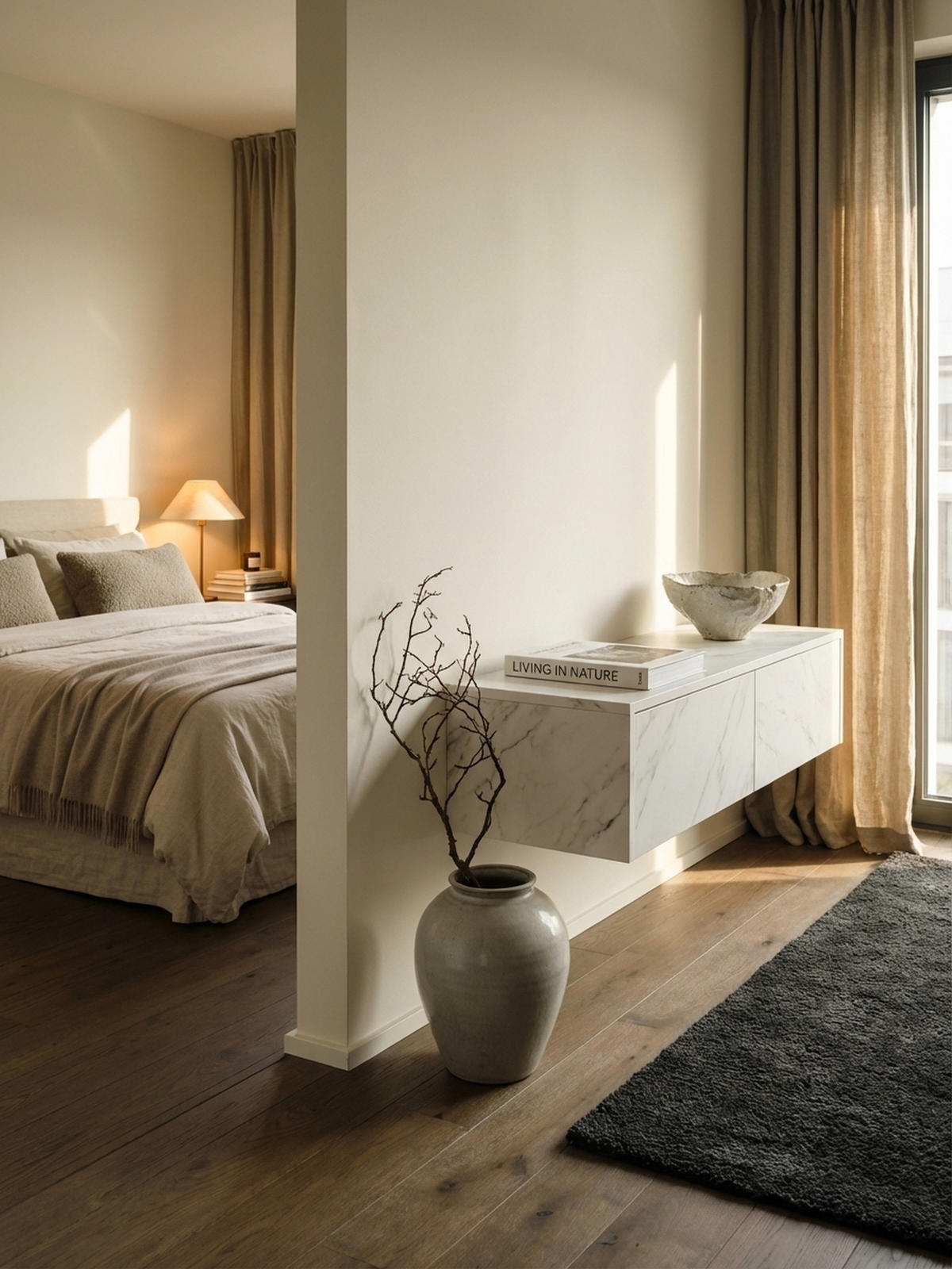 TV-LOWBOARD hängend, Marmor-Optik, Klapptüren, modern, Weiß 120x30x30 cm - Weiß, Metall (120/30/30cm) - KADIMA DESIGN