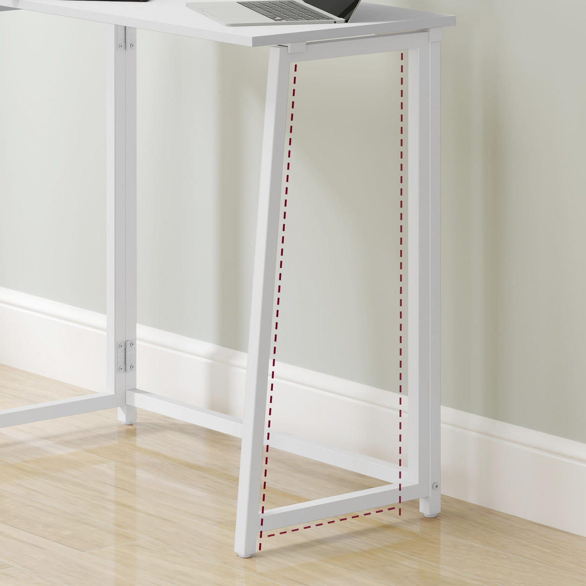 SCHREIBTISCH in weiß - Weiß, Holzwerkstoff (80/40/75cm) - Home Collective