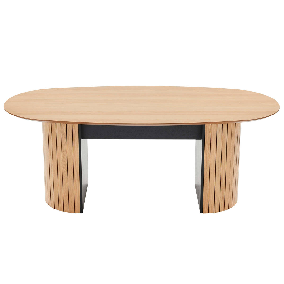 ESSTISCH 10-Sitzer, Braun - Braun, Holz (200/100/75cm) - Oviala