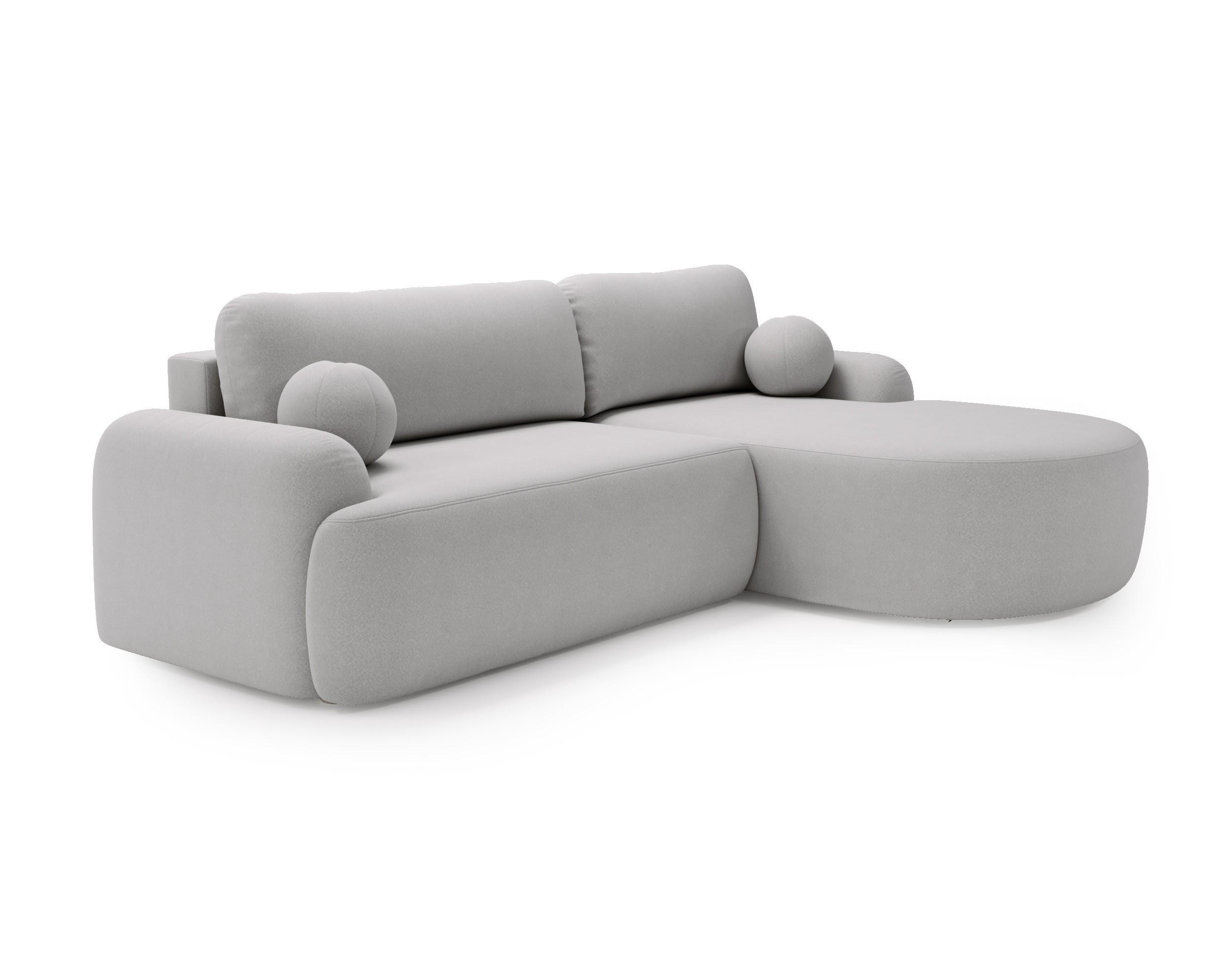 Bettso Ecksofa Hellgrau 261x177 cm