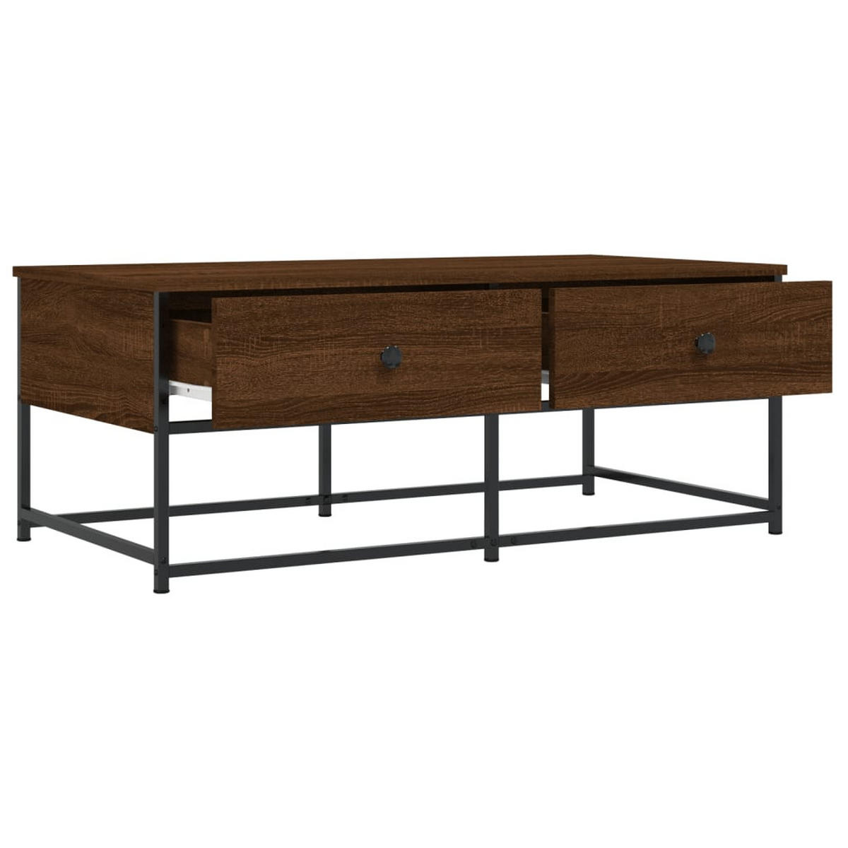 COUCHTISCH Braun Eichen-Optik 100x51x40 cm Holzwerkstoff - Braun, Holzwerkstoff (51/100/40cm) - furnicato