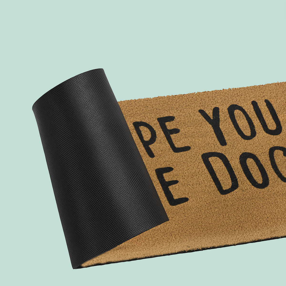 FUSSMATTE - Hellbraun, Kunststoff/Textil (80/50cm) - Relaxdays