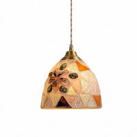 PENDELLEUCHTE Buntglas Nordisch Esszimmer, dekorativ Wohnzimmer Schlafzimmer - Creme, Metall (18/18/18cm) - Weltevree