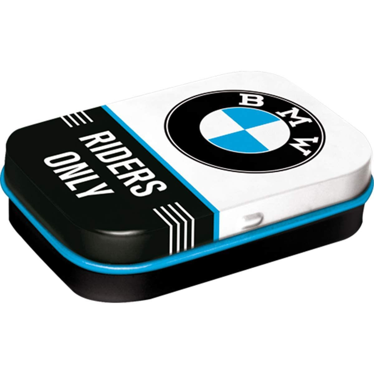 PILLENDOSE BMW Riders Only - Multicolor, Metall (6/1.6/4cm) - Nostalgic-Art