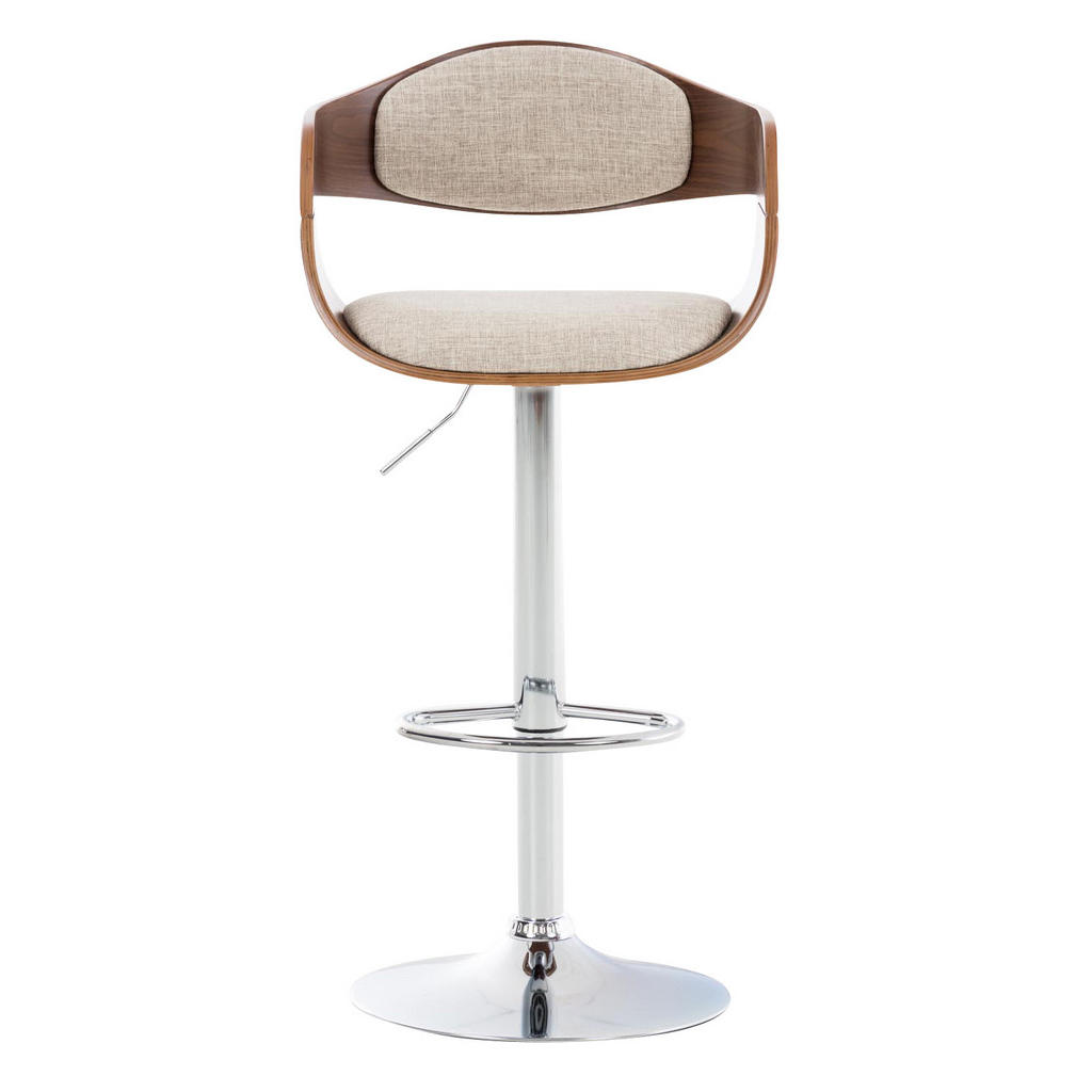 Thumbnail - CLP Barhocker, Creme, Textil, 50x88x48 cm, Esszimmer, Barmöbel, Barhocker