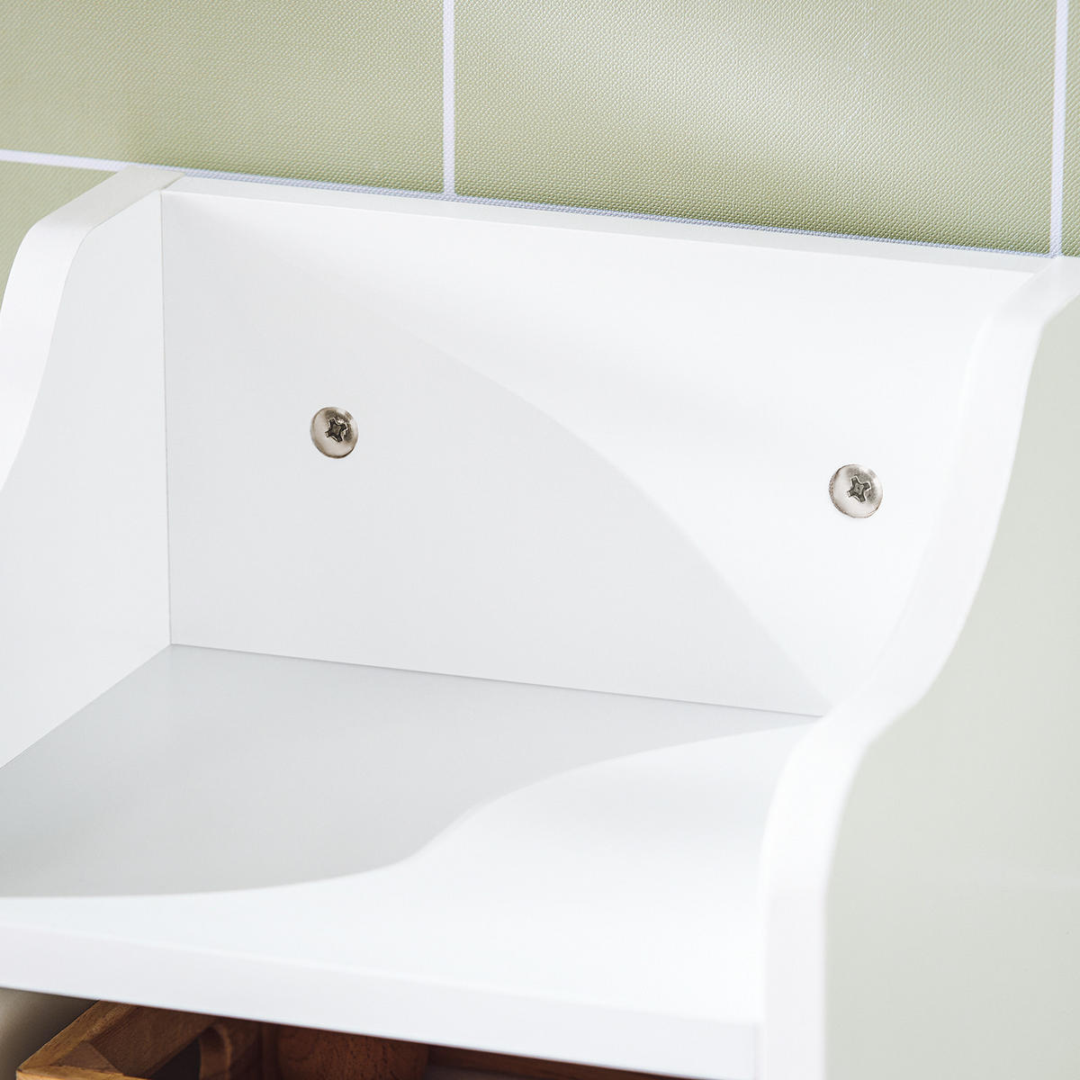 TOILETTENROLLENHALTER Weiß - Weiß, Holzwerkstoff (20/100/20cm) - SoBuy