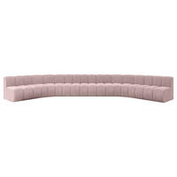 WOHNLANDSCHAFT modulares Sofa Montra-U2 - 581x174x70 cm Rosa - Rosa, Holzwerkstoff/Textil (581/70/174cm) - ALTDECOR