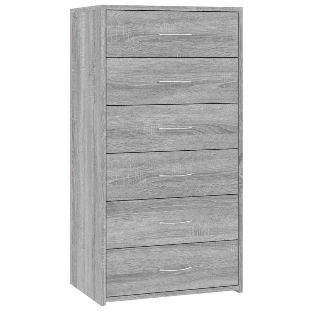vidaXL Sideboard Silbereichen 50x96x34 cm