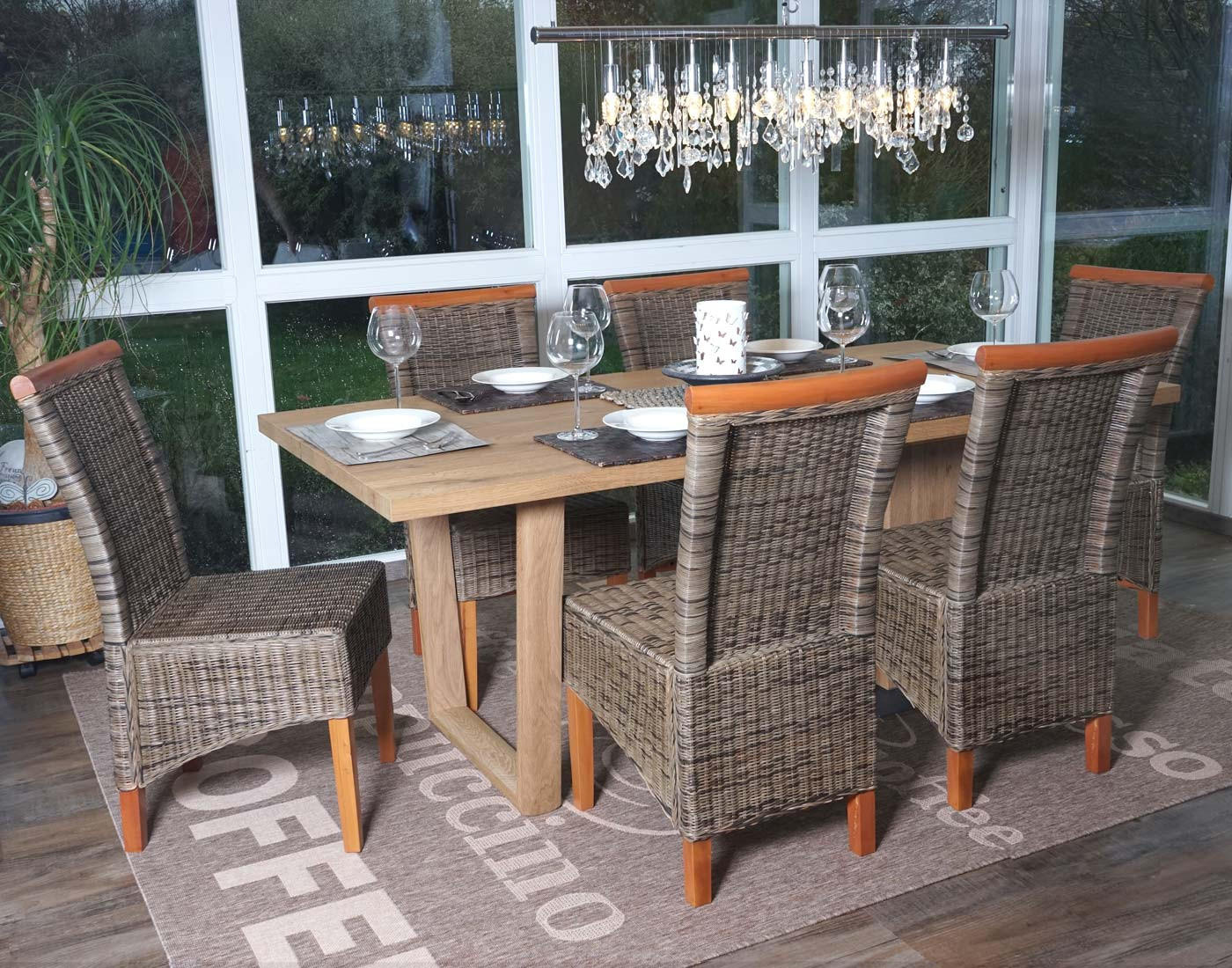 ESSZIMMERSTUHL Braun 6er-Set - Braun, Holz (46/97/59cm) - MCW