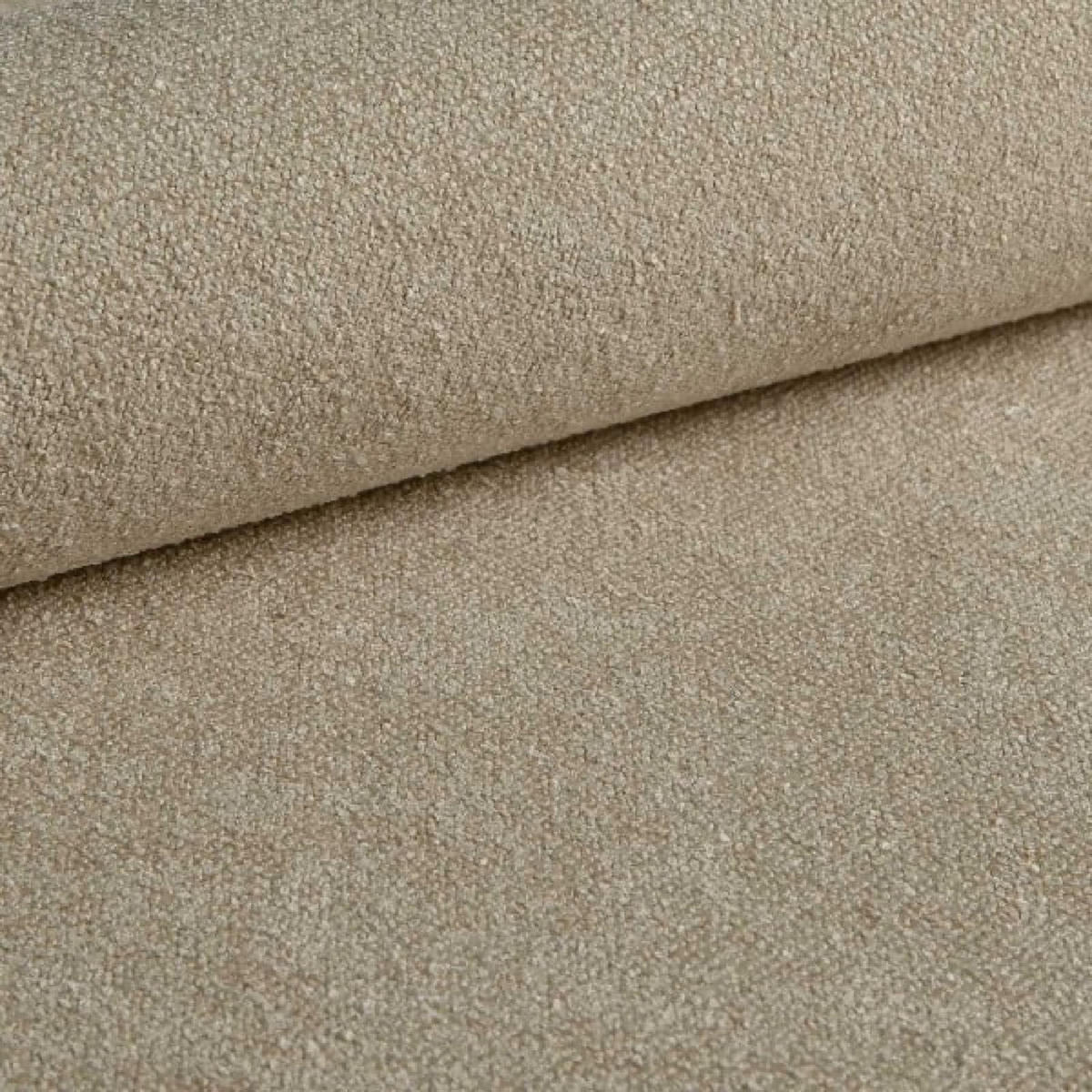 SITZSOFA Ecru LIO Mit Schlaffunktion Bezogen Mit Stoff SICURO 55 - Beige, Leder/Textil (238/86.5/101cm) - Sepro Meble