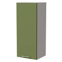 HÄNGESCHRANK Brerra W4/40 Weiß / RAL 6025 farngrün Matt 40 / 32,5 / 96cm - Weiß/Grün, Holz/Holzwerkstoff (40/96/32.5cm) - Feldmann-Wohnen