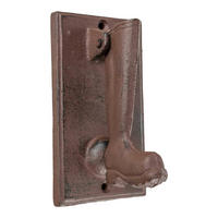 TÜRKLOPFER Gusseisen Stiefel - Braun, Metall (8/16/6cm) - Homescapes