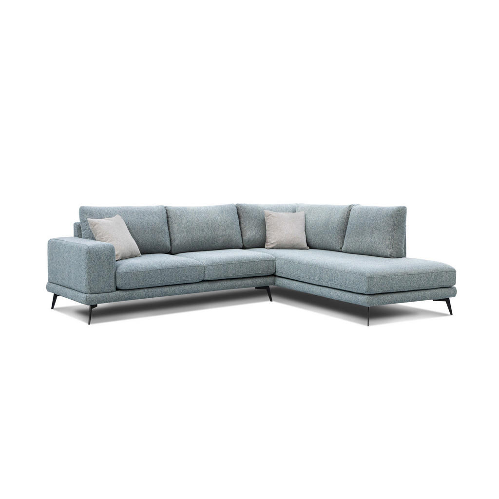 Thumbnail - Courtois Laville Ecksofa, Mintgrün, Textil, Ottomane rechts,L-Form, 282x219 cm, Wohnzimmer, Sofas & Couches, Wohnlandsch...