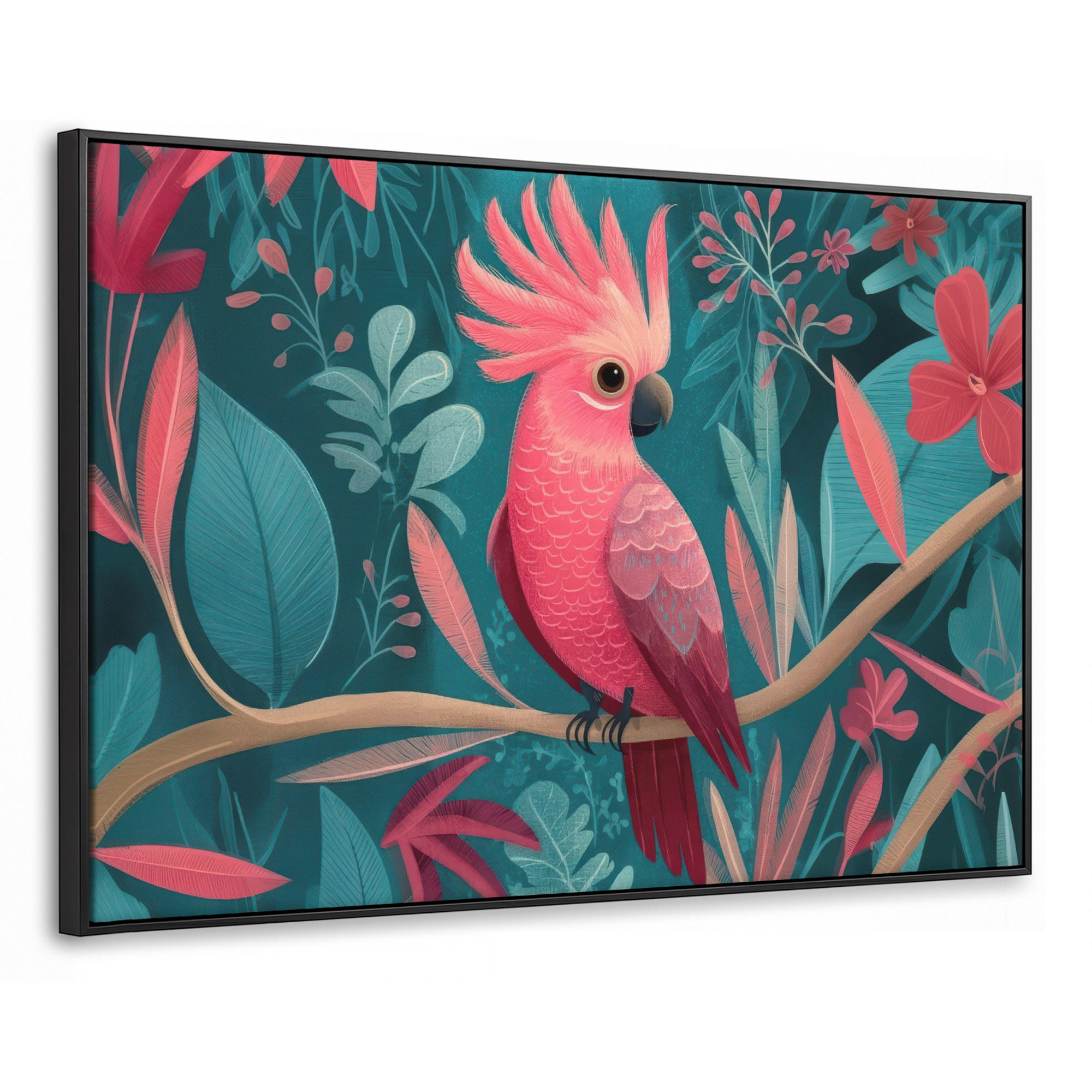 MuchoWow Leinwand Petrol 90x60 cm