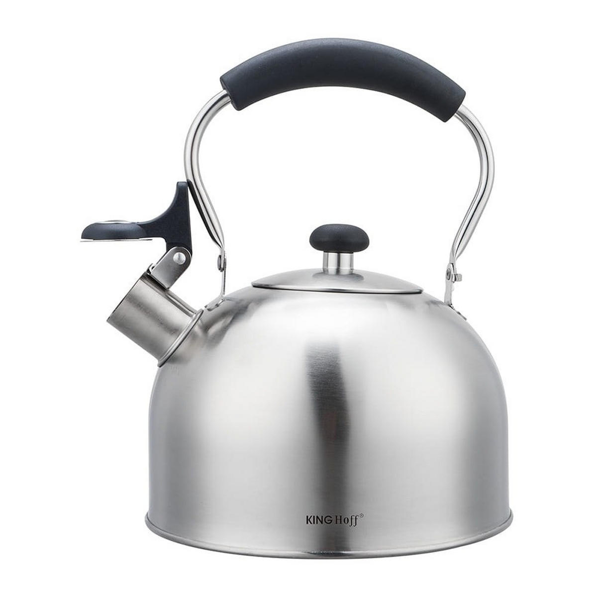 WASSERKESSEL Silber 22/22/25 cm KH1859 - Silberfarben, Metall (22cm) - Kinghoff 