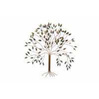 WANDDEKO Braun 98/98 cm - Braun, Metall (2.2/98/5cm) - KUNSTLOFT