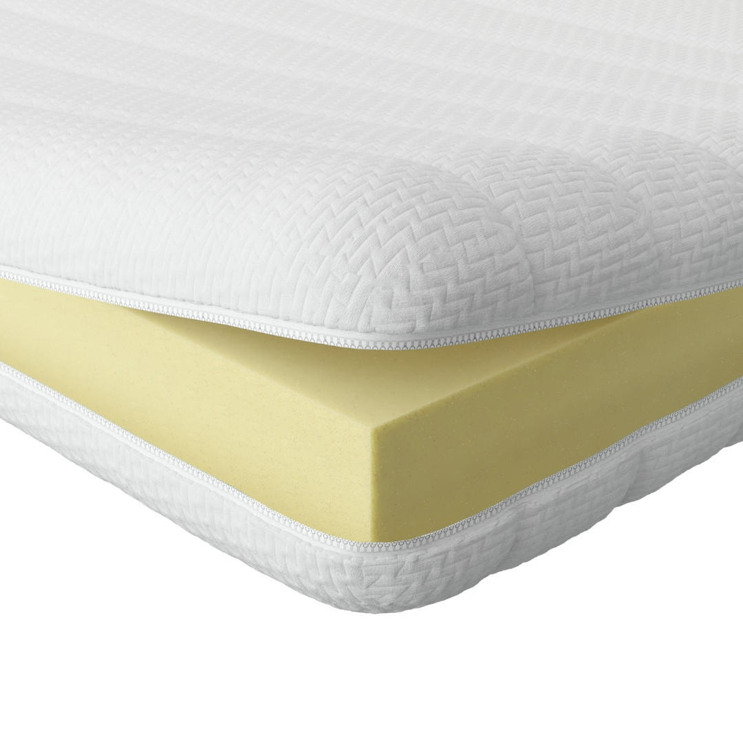 VISCOTOPPER 180/200 cm - 6cm Höhe & Toledo Bezug - Weiß, Textil (180/200cm) - AM Qualitätsmatratzen