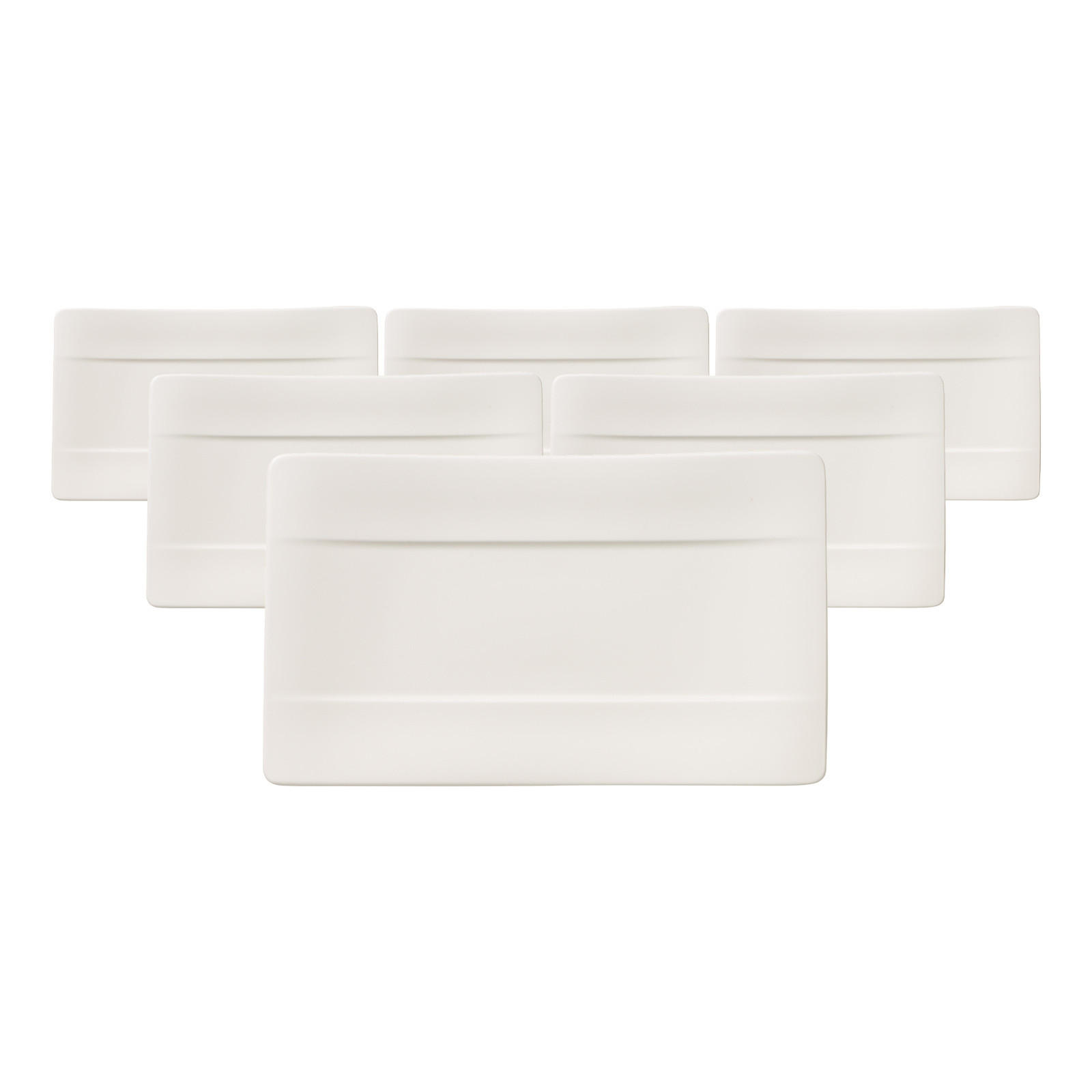 SUSHI-TELLER Modern Grace weiß 24 x 14 cm 6er Set - Weiß, Keramik (1cm) - Villeroy & Boch