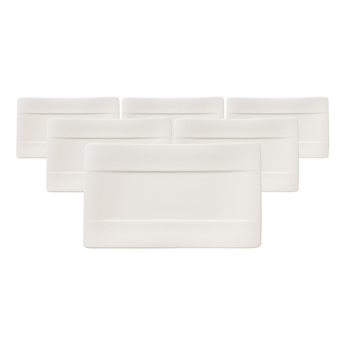 SUSHI-TELLER Modern Grace weiß 24 x 14 cm 6er Set - Weiß, Keramik (1cm) - Villeroy & Boch