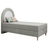 BOXBETT NEST 90/180 Hellgrau Struktur - H3 - Hellgrau, Holz/Textil (90/180cm) - MKS