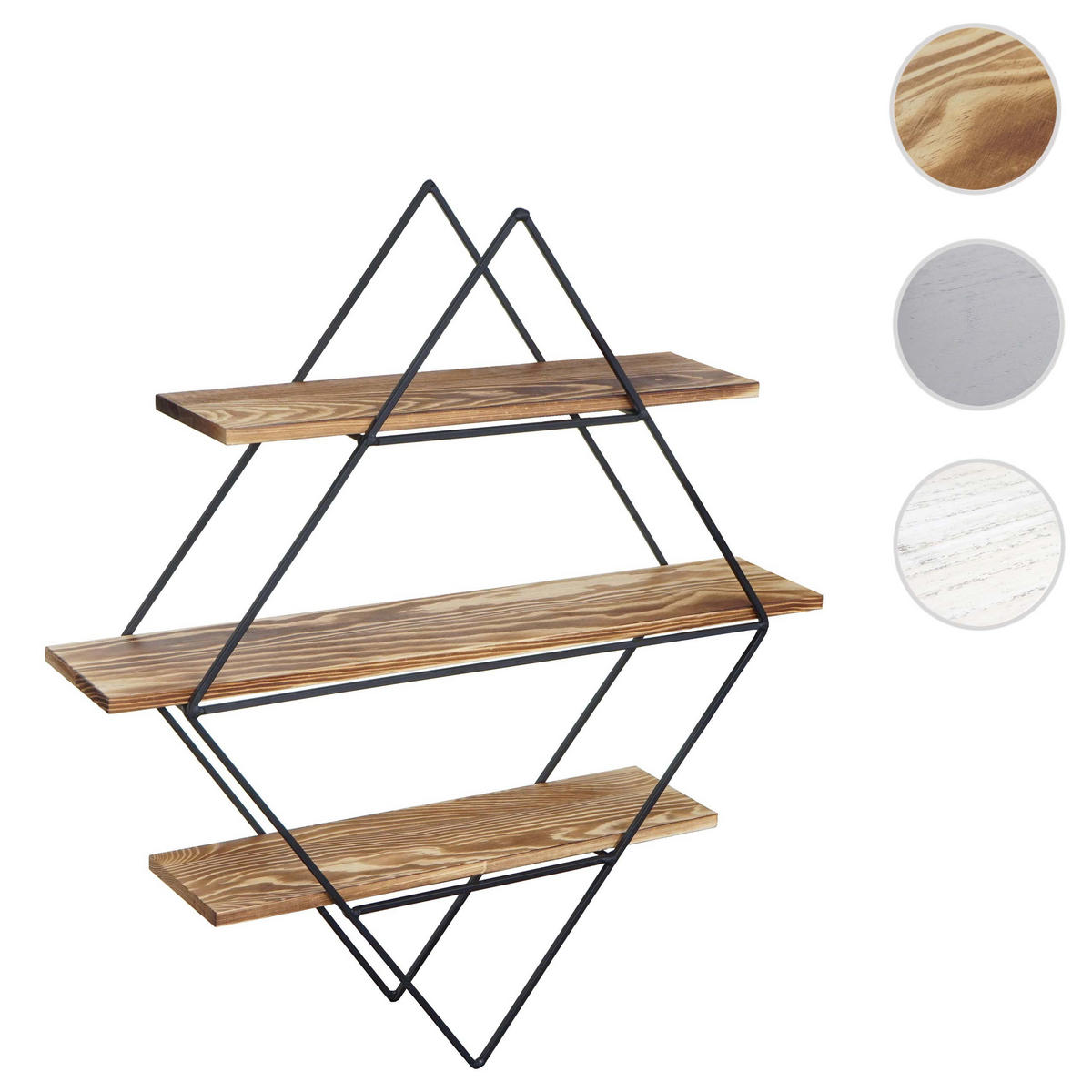 WANDREGAL Braun - Braun, Holz (55/60/12cm) - MCW