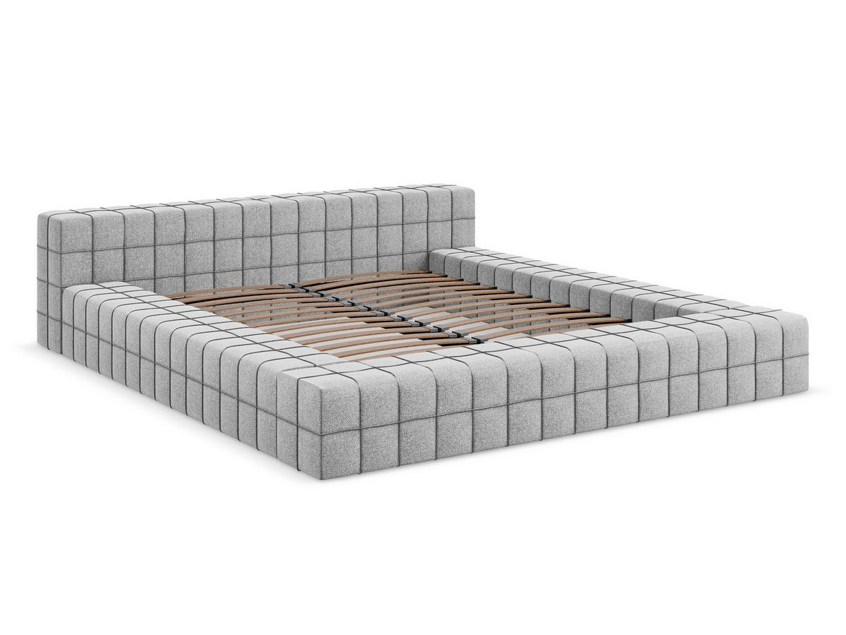 POLSTERBETT mit Bettkasten und Lattenrost 200x225 Blau - Blau/Petrol, Kunststoff/Textil (160/200cm) - Makamii