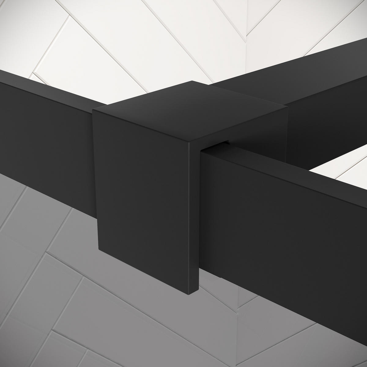 DUSCHWAND Essos - 80 x 200 cm - Schwarz - Walk-In Duschabtrennung aus Rauchglas - Anthrazit/Schwarz, Glas (80/200cm) - Badplaats