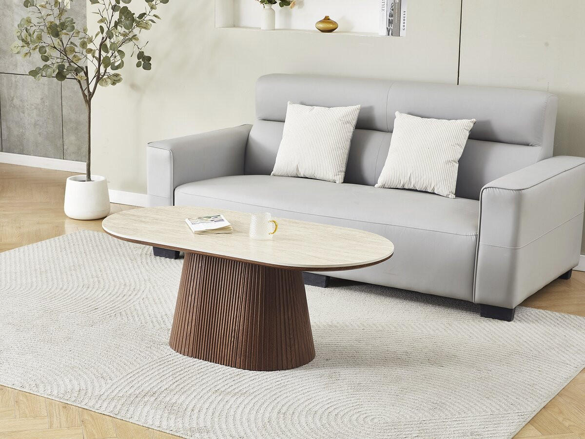 COUCHTISCH portofino beige - Beige, Keramik (120/60/46cm) - Habitat Garten