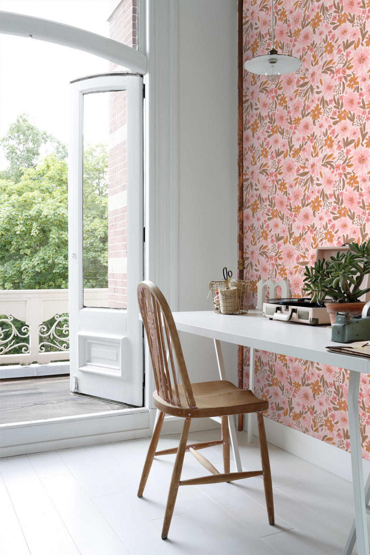 TAPETE Blumen 50 x 900 cm - Pink, Papier (50/900cm) - ESTAhome