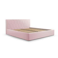 POLSTERBETT Bett 02 - 160x200 - Flamingo - Hellrosa, Holz/Textil (160/200cm) - Möblo