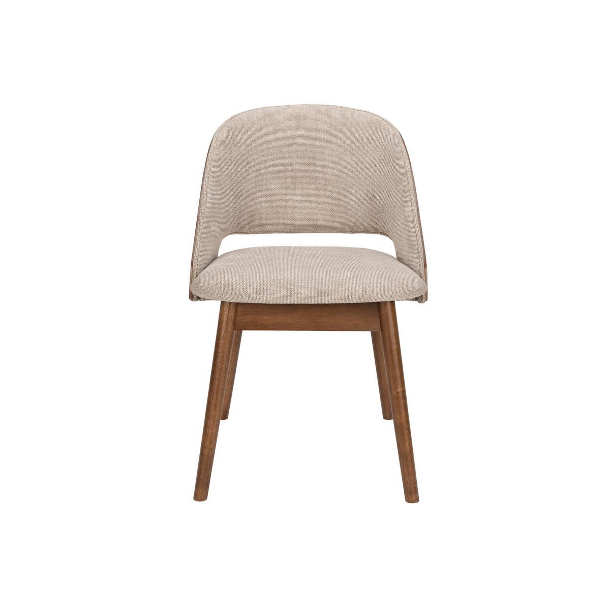 ESSZIMMERSTUHL Velore Nussbaum/ Beige - Beige, Kunststoff (49/78/58cm) - Dutchbone