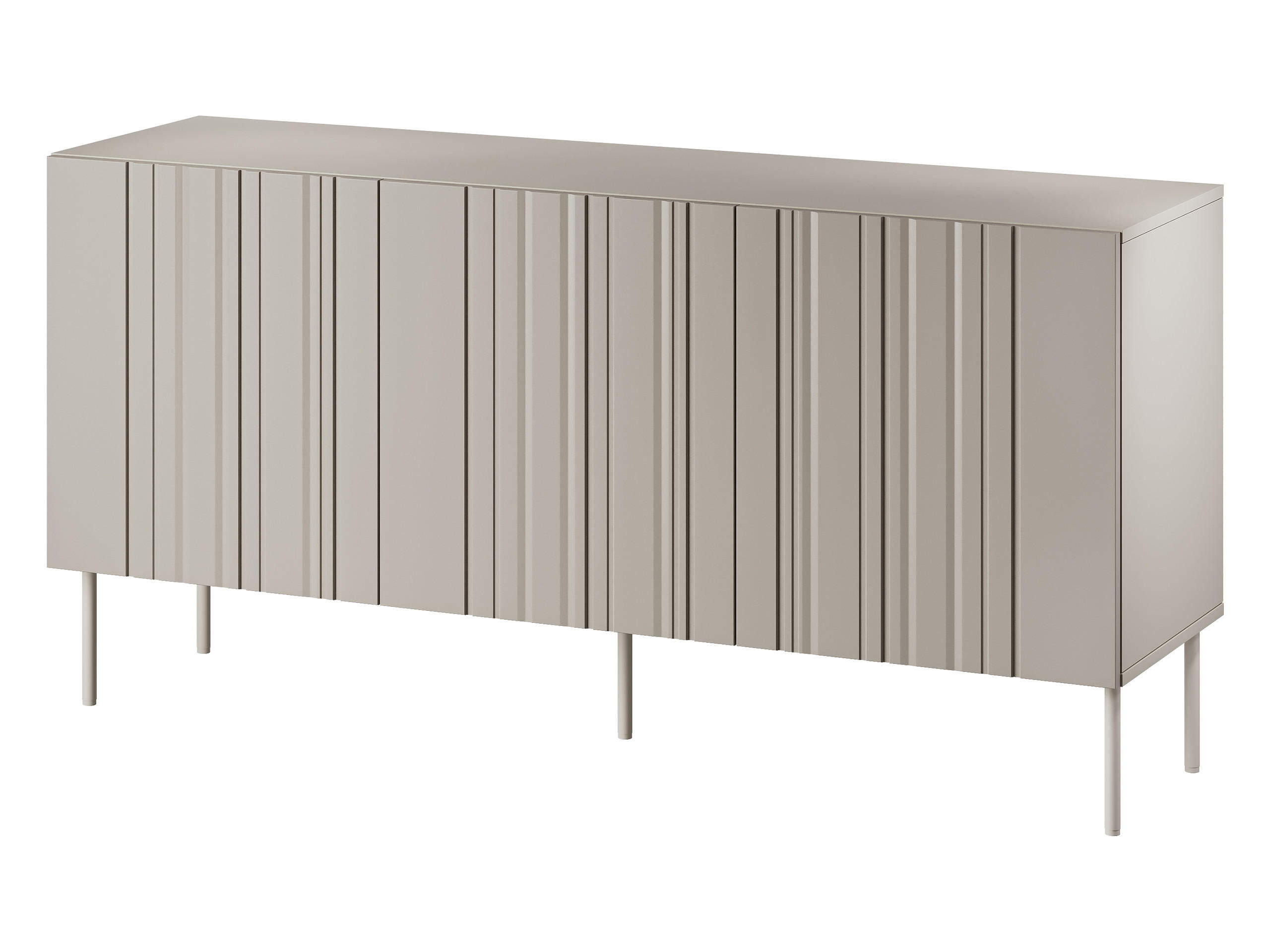 SIDEBOARD Isla 150 3D - Beige, Holzwerkstoff/Metall (151/75/40cm) - MIRJAN24