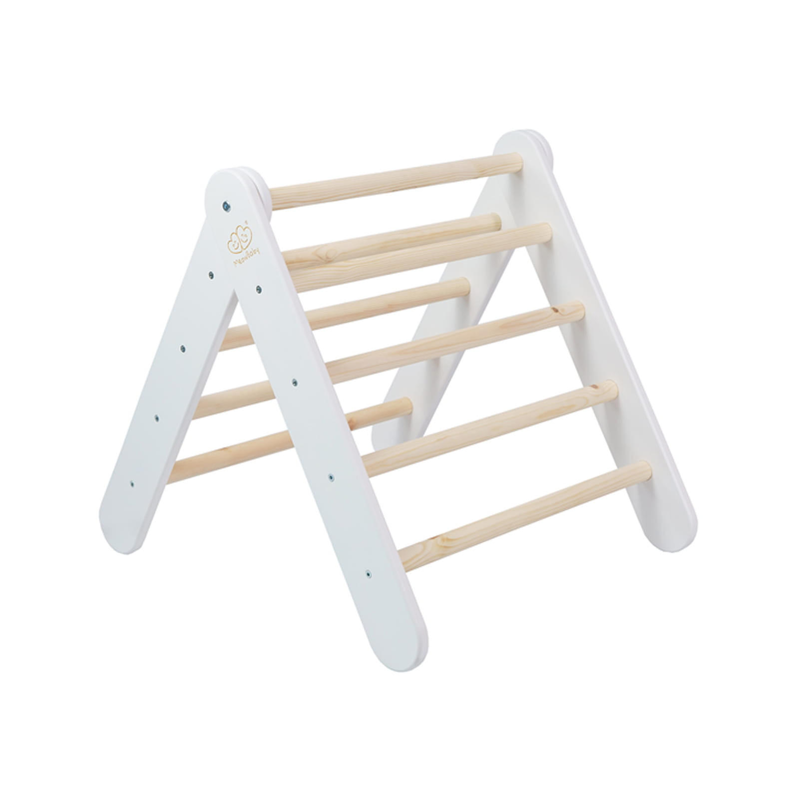 KLETTERDREIECK für Kinder, Montessori, Weiß - Weiß, Holz (59.5/59/60cm) - MeowBaby