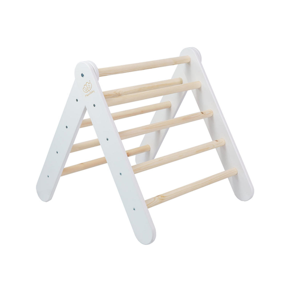 KLETTERDREIECK für Kinder, Montessori, Weiß - Weiß, Holz (59.5/59/60cm) - MeowBaby